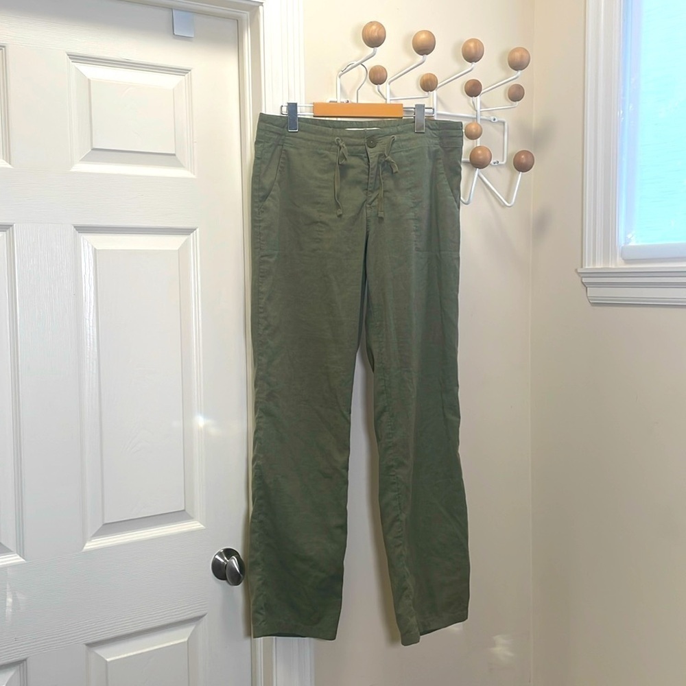 Mec - Organic HemP Blend Flowy Straight Legged Pants - Green - 10